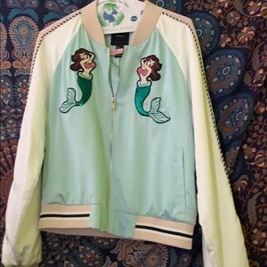 forever 21 mermaid bomber jacket